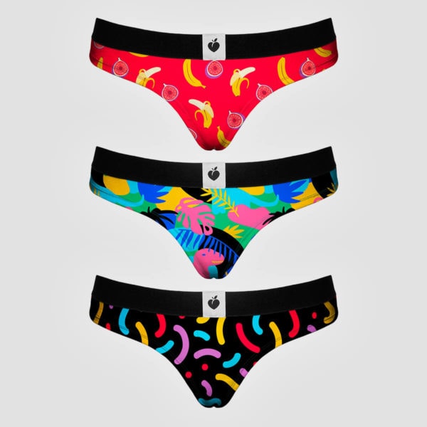 san valentin ropa interior braga frutas tropical confeti