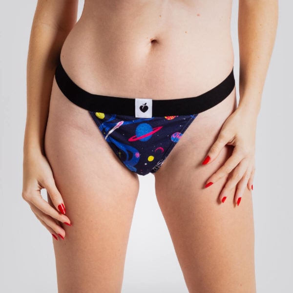 tanga alto algodon estampado mujer