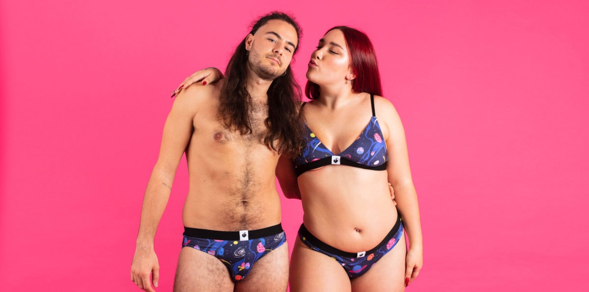 pareja ropa interior conjunto dabooty ecowear unisex
